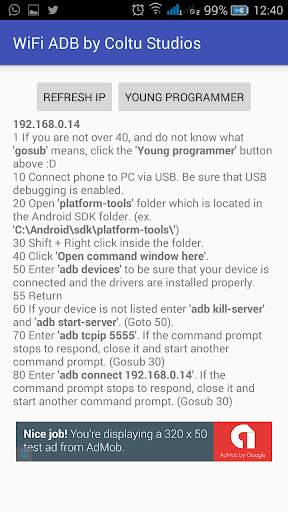 WiFi ADB by Coltu Studios screenshot 1