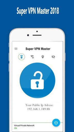 Super VPN - Unlimited Free VPN 2020 screenshot 1