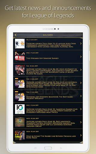 LCS & TFT Guide League of Legends Mobile Champions 23 تصوير الشاشة