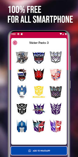 Optimus Prime Stickers For WA screenshot 4
