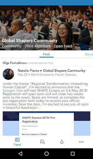 World Economic Forum TopLink screenshot 2