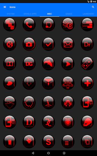 Red Glass Orb Icon Pack скриншот 20