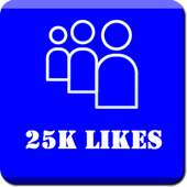Free Followers Fans & Likes For Tiktok - 25K Likes logo