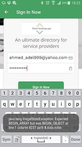 diners booking app screenshot 3