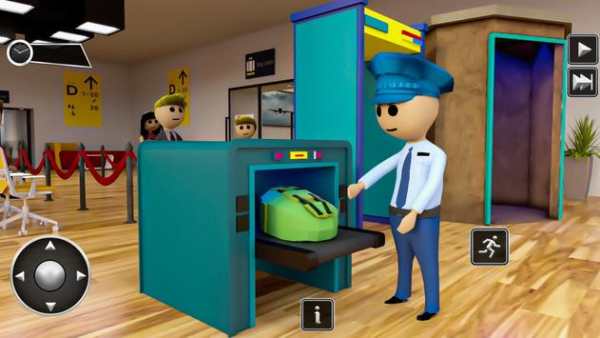 Stickman Airport Games - A Kids City Simulation screenshot 1