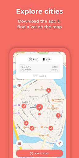 Voi – e-scooters for hire screenshot 2