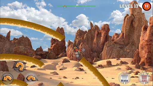 Moto XM hill climb - Amazing race screenshot 3