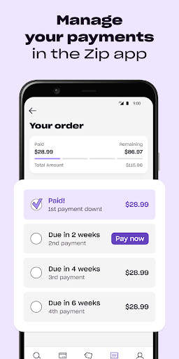 Zip previously Quadpay screenshot 5