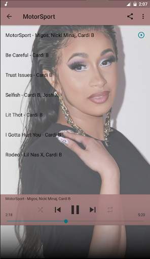 Cardi B Top Music Free screenshot 2