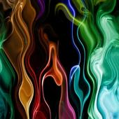 Beautiful color smoke icon