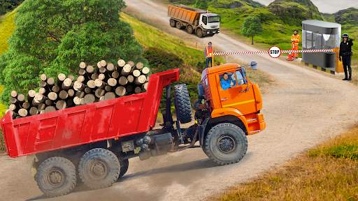 Uphill Logging Truck Simulator screenshot 1