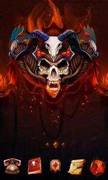 Flame Skull  GO Launcher Theme screenshot 2
