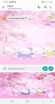 theme pink keyboard for Whatsapp screenshot 4