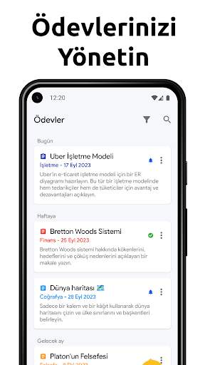 Okul Ajandası - Hafta tablosu screenshot 3