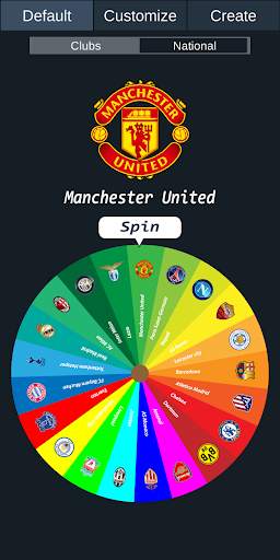 Random Football Team: Lucky roulette 1 تصوير الشاشة