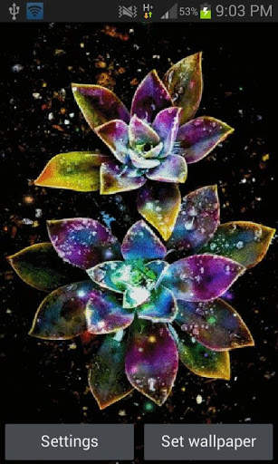 Abstract Magical Flowers LWP screenshot 1