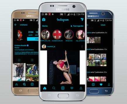 Dark  theme for instagram screenshot 1
