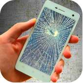 Cracked Camera Screen Joke logo