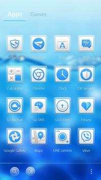Aqua Blue GO Launcher Theme screenshot 5