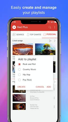 Free Music - Red Plus screenshot 3