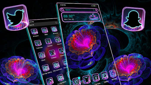 Trippy Art Neon Launcher Theme screenshot 2
