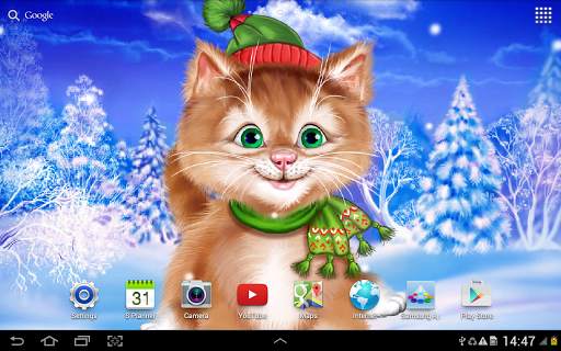 Winter Cat Live Wallpaper screenshot 6
