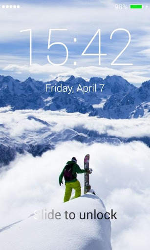 Snowboarding Lock Screen screenshot 5