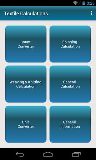 Textile Calculations Lite screenshot 1