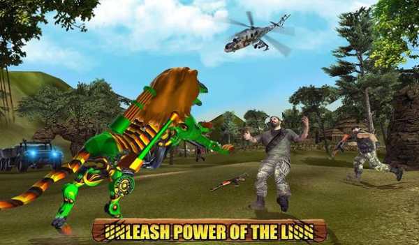 Angry Lion Robot Transforming Games Wild Lion Game screenshot 14