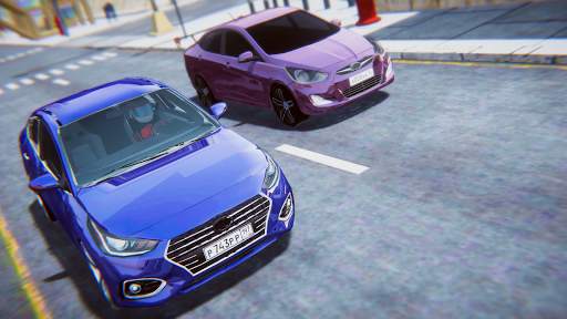 Korean Cars Racing - Simulator screenshot 1
