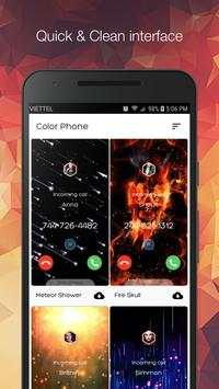 Color Call Phone Flash - Call Screen Theme 1 تصوير الشاشة