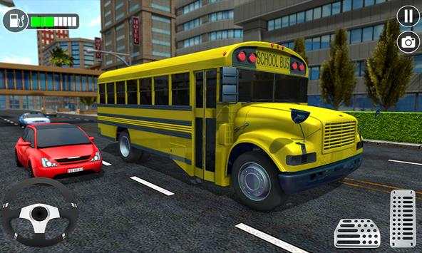 Virtual Kid High School Bus Driving simulator 2018 screenshot 4