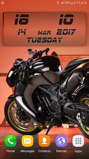 Bikes HD Clock Wallpaper screenshot 8