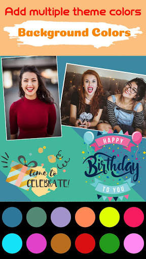 Birthday Greeting Cards Maker: photo frames, cakes screenshot 3