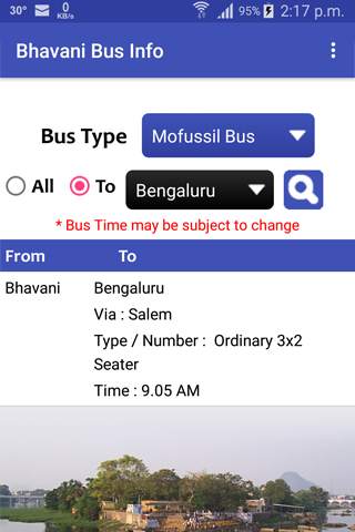 Bhavani Bus Info screenshot 2