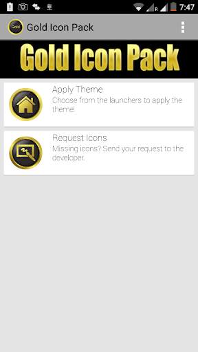 New Gold Icon Pack Free 1 تصوير الشاشة
