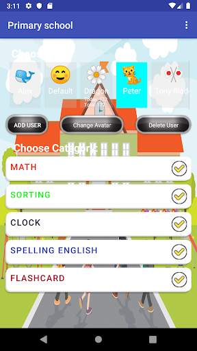 Primary School Education & Flashcard English 1 تصوير الشاشة
