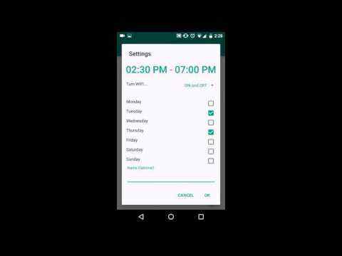 WIFI Scheduler Free screenshot 1