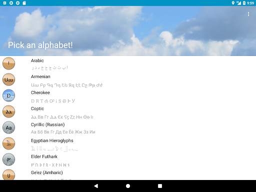World Alphabets - Learn them all screenshot 7