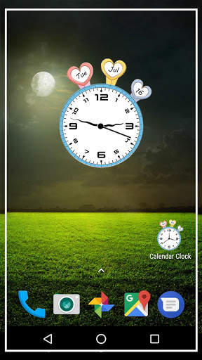 Calendar clock live wallpaper screenshot 3