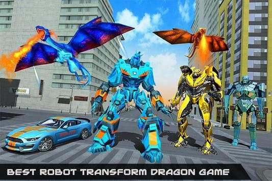 US Police Transform Robot Car Flying Fire Dragon screenshot 1