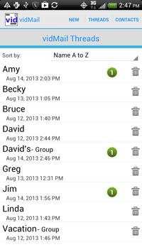 vidMail screenshot 1