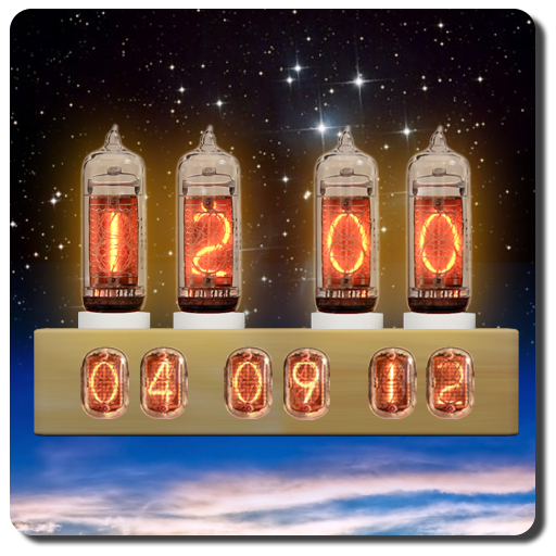Nixie Tube Clock Widget icon