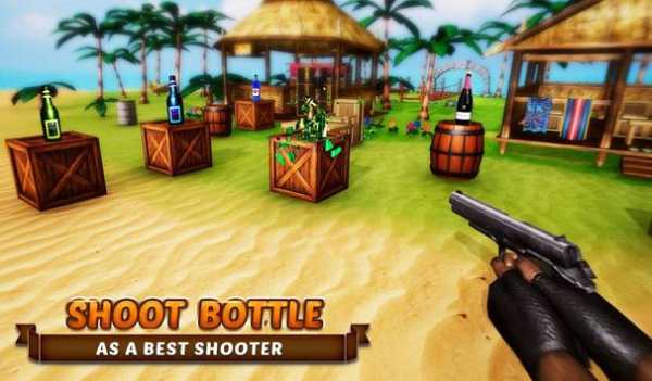 Real Action Bottle Shooter Gun Strike Expert Game screenshot 7