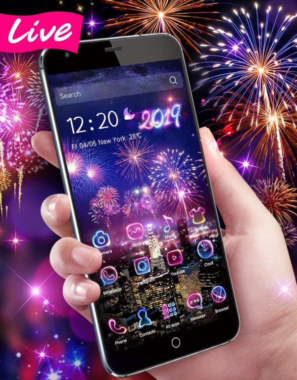 Lucky 3D New Year Firework Theme screenshot 2