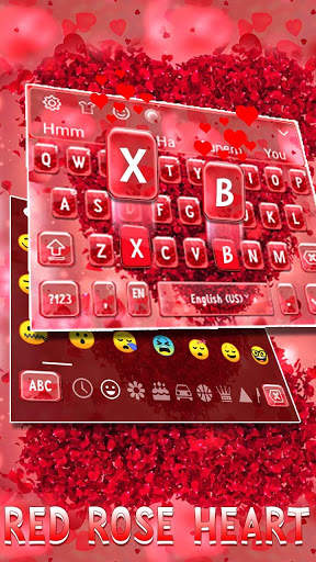 Red Rose Keyboard Theme 🌹 screenshot 4