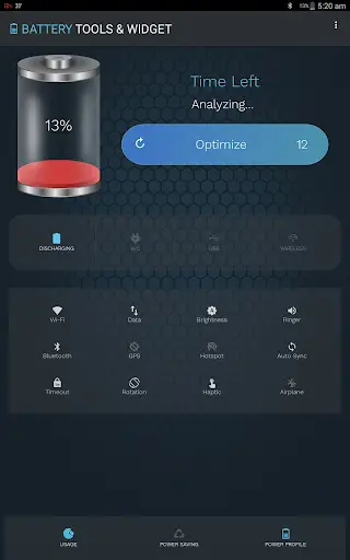 Battery Tools & Widget for Android (Battery Saver) स्क्रीनशॉट 10