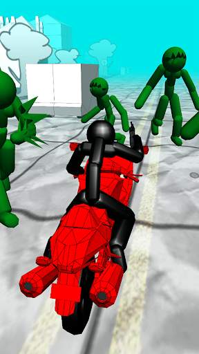 Stickman Zombie: Motorcycle Ra screenshot 1