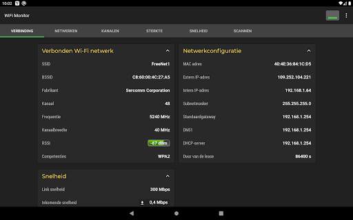 WiFi Monitor: analyser van Wi-Fi-netwerken screenshot 7