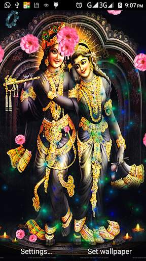 Radha Krishna Live HD 3D Wallpaper screenshot 1